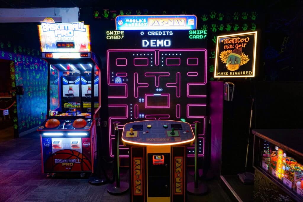 Allentown, Pa 13 Arcade games at monster mini golf.