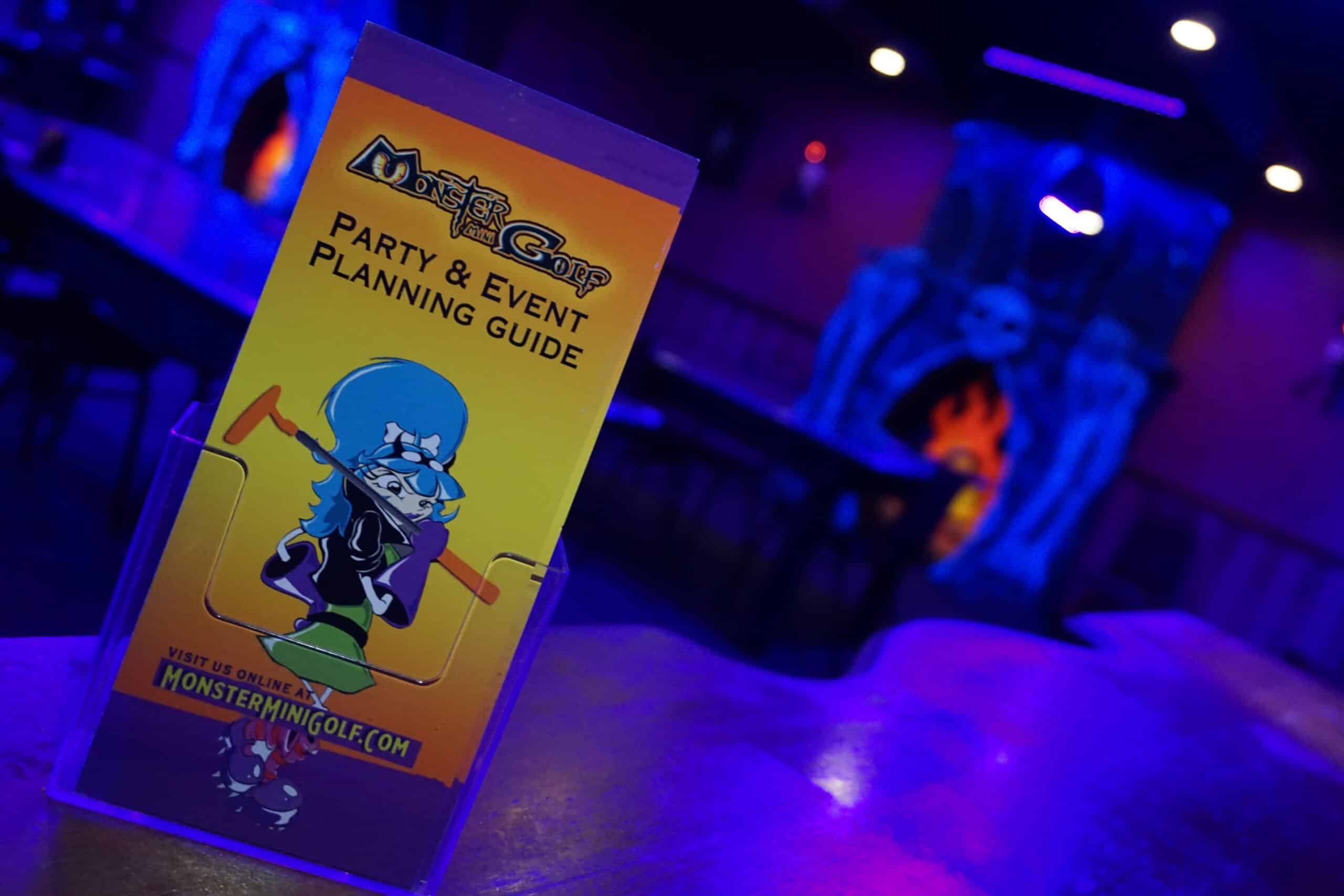 Date Night 3 Sign that says "party & event planning guide"