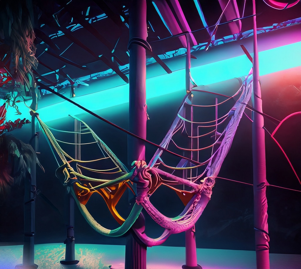 Ropes Course 1 Firefly ropes course futuristic with neon 29213