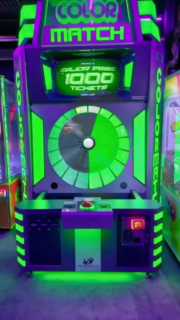 Lafayette Arcade 4 Color match arcade game at monster mini golf in lafayette, indiana