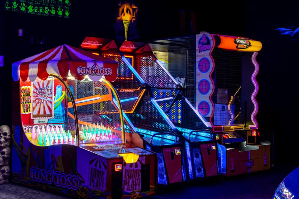 Eatontown, Nj 23 Ring toss and basketball hoops arcade games at monster mini golf in eatontown, new jersey